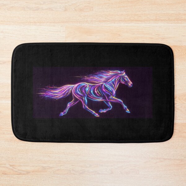 Item preview, Neon Galloping Horse Electric Pattern designed and sold by amusefullife.