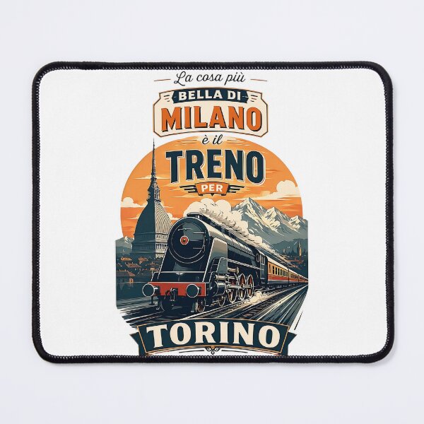 Item preview, The Best Thing About Milan Is The Train To Turin - Vintage Style designed and sold by Torinostalgia.