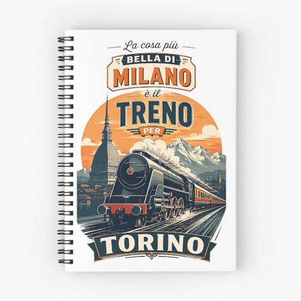 Item preview, The Best Thing About Milan Is The Train To Turin - Vintage Style designed and sold by Torinostalgia.
