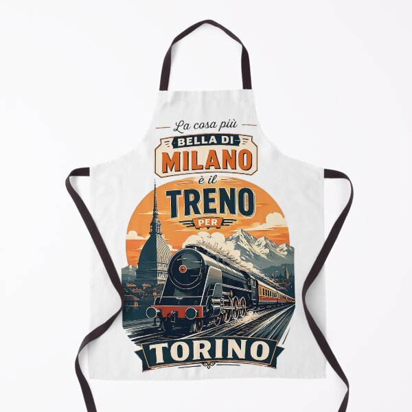 Item preview, The Best Thing About Milan Is The Train To Turin - Vintage Style designed and sold by Torinostalgia.