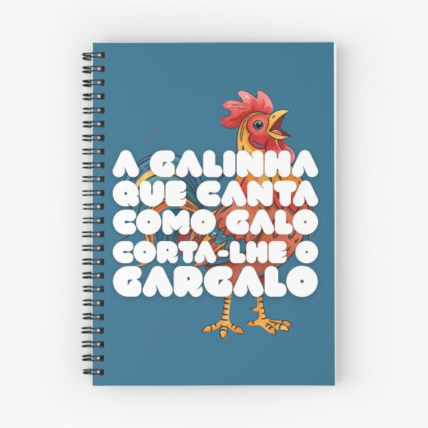 Item preview, The Hen That Crows Like a Rooster Gets Its Throat Cut (Portuguese Version) designed and sold by DILMIK..