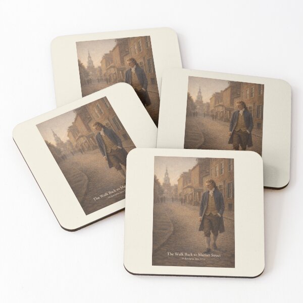 Item preview, The Walk Back to Market Street Philadelphia, June 1776 designed and sold by Novel Works Studio.