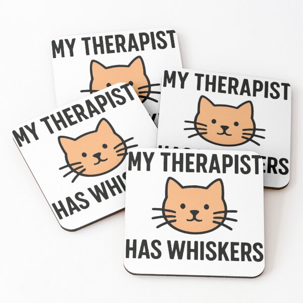 Item preview, My Therapist Has Whiskers Funny Cat Lover Quote designed and sold by ZadTicaret.