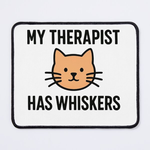 Item preview, My Therapist Has Whiskers Funny Cat Lover Quote designed and sold by ZadTicaret.