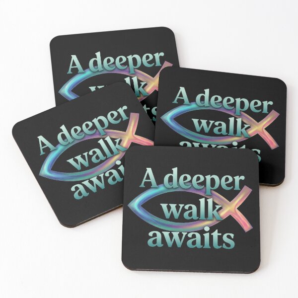 Item preview, Jesus Fish: A Deeper Walk Awaits designed and sold by LibertyForge-Co.