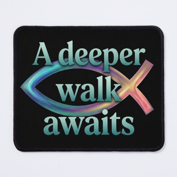 Item preview, Jesus Fish: A Deeper Walk Awaits designed and sold by LibertyForge-Co.
