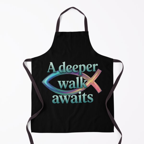 Item preview, Jesus Fish: A Deeper Walk Awaits designed and sold by LibertyForge-Co.