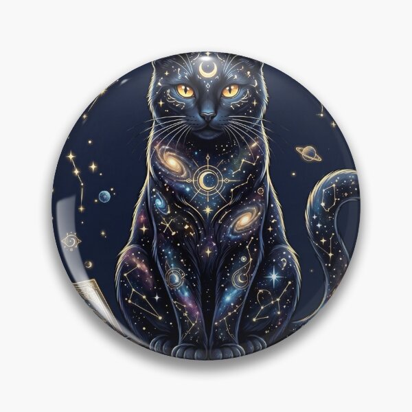 Item preview, Celestial Black Cat Moon Phases and Magical Books T-Shirt designed and sold by MERAKISL.