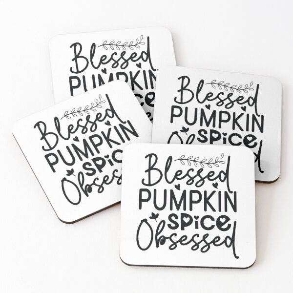 Item preview, Blessed Pumpkin Spice Obsessed - Cute Autumn Fall Season Leaves Orange Coffee Cozy Gift designed and sold by FuzionRaptor.