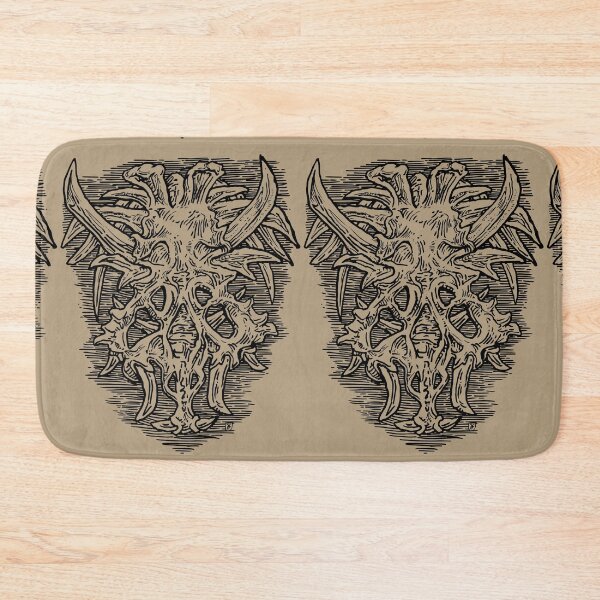 Item preview, Black Lines Thorned Animal Skull Illustration - Dark Fantasy Rock Metal Goth Style designed and sold by JustasVebra.