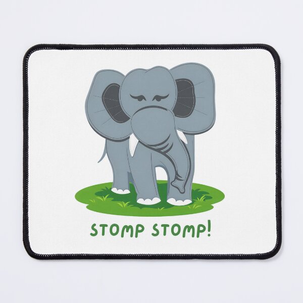 Item preview, Cute Baby Elephant Cartoon – Fun Jungle Animal Art designed and sold by ROARSOME DESiGNS.