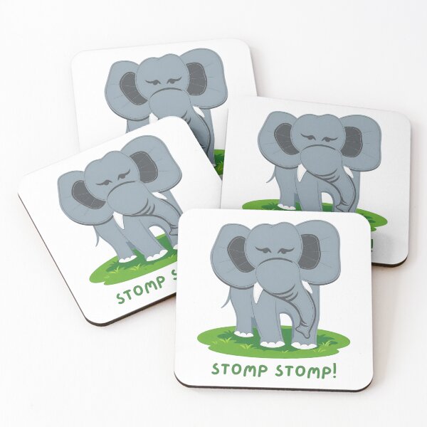 Item preview, Cute Baby Elephant Cartoon – Fun Jungle Animal Art designed and sold by ROARSOME DESiGNS.