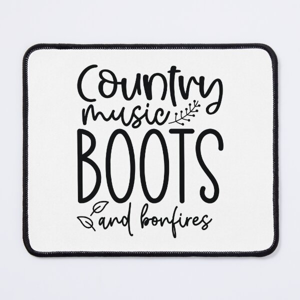 Item preview, Country Music Boots Bonfires - Cute Autumn Season Leaves Orange Pumpkin Cozy Cowboy Gift designed and sold by FuzionRaptor.