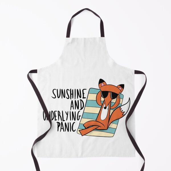 Item preview, Sunshine And Underlying Panic Funny Fox Mental Health Humor designed and sold by DesignFreakArt.