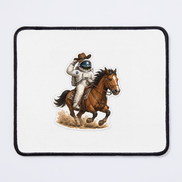 Item preview, Cowboy Astronaut Riding Horse Sticker designed and sold by Spontane Minds.
