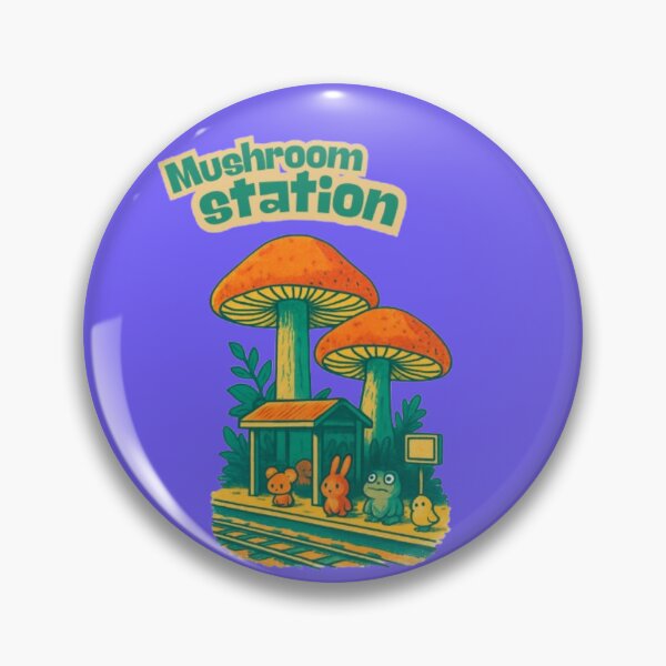 Item preview, Mushroom Station Relatable Aesthetic Forest Friends Design designed and sold by Miheerala.