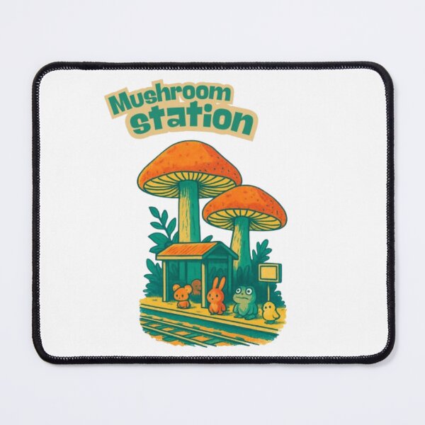 Item preview, Mushroom Station Relatable Aesthetic Forest Friends Design designed and sold by Miheerala.