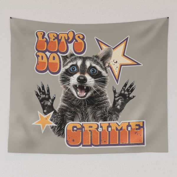 Item preview, Raccoon Crime designed and sold by MOFAPPAREL.