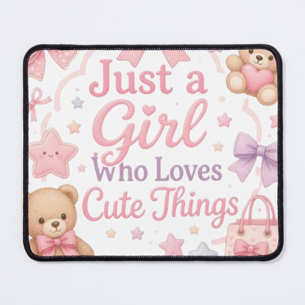 Item preview, Just a Girl Who Loves Cute Things Sticker designed and sold by Stylestickers55.