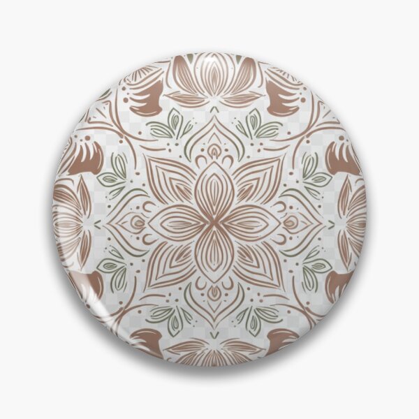Item preview, Neutral Floral Mandala Wall Art | Minimal Boho Botanical Printable Decor designed and sold by GalleryPeak.