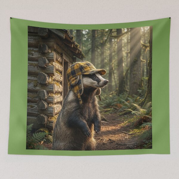 Item preview, Frontier Badger Bests Daniel Boone designed and sold by Tridentulus.