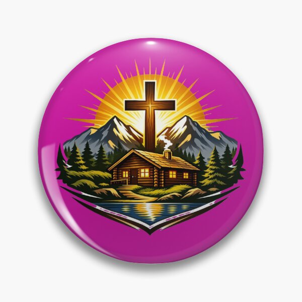Item preview, Radiant Cross Over Mountain Cabin designed and sold by MastersDesignNk.