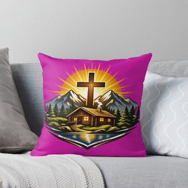 Item preview, Radiant Cross Over Mountain Cabin designed and sold by MastersDesignNk.