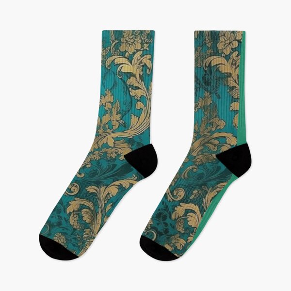 Item preview, Teal Damask Floral Pattern designed and sold by CMooreWorx.