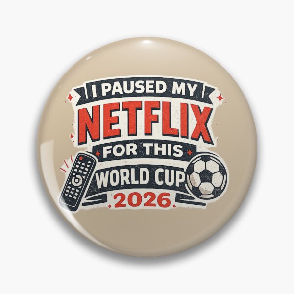 Item preview, I Paused My Netflix For This World Cup 2026 Funny Soccer Fan T-Shirt designed and sold by ArthUpscale.