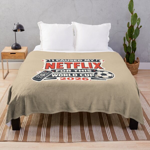 Item preview, I Paused My Netflix For This World Cup 2026 Funny Soccer Fan T-Shirt designed and sold by ArthUpscale.