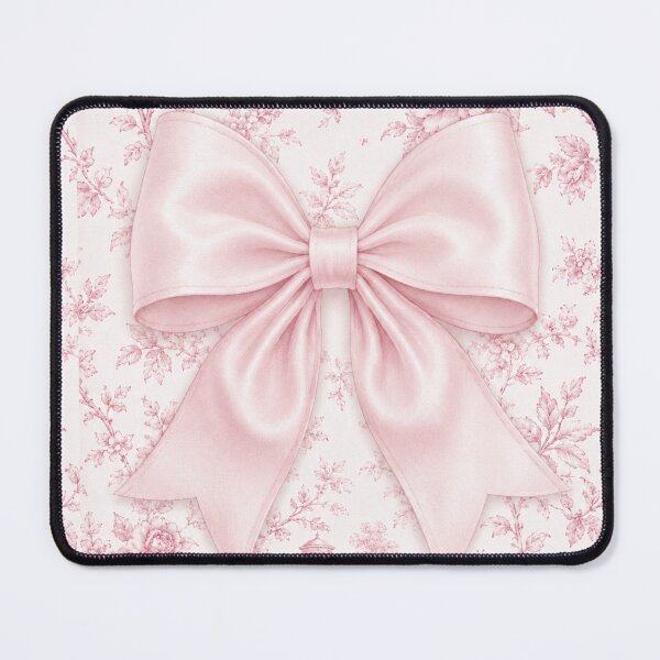 Item preview, Pink Satin Bow Toile Pattern designed and sold by Ioanna-Studio.