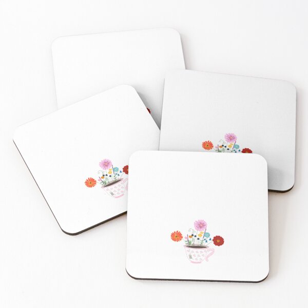 Item preview, Aesthetic floral tea cup with flowers designed and sold by SnailTrailCo.