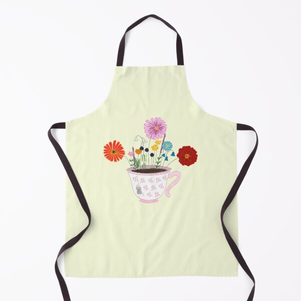 Item preview, Aesthetic floral tea cup with flowers designed and sold by SnailTrailCo.
