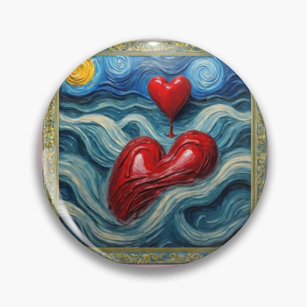 Item preview, Melting Hearts on Waves designed and sold by Lynn Anne Creations.