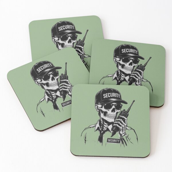 Item preview, Skeleton Security Guard – Dark Gothic Skull Officer Design designed and sold by RAYBIL.
