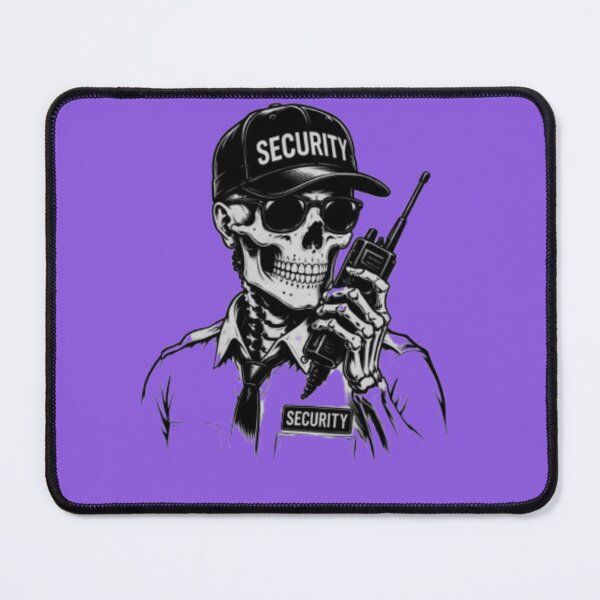 Item preview, Skeleton Security Guard – Dark Gothic Skull Officer Design designed and sold by RAYBIL.