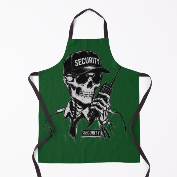 Item preview, Skeleton Security Guard – Dark Gothic Skull Officer Design designed and sold by RAYBIL.