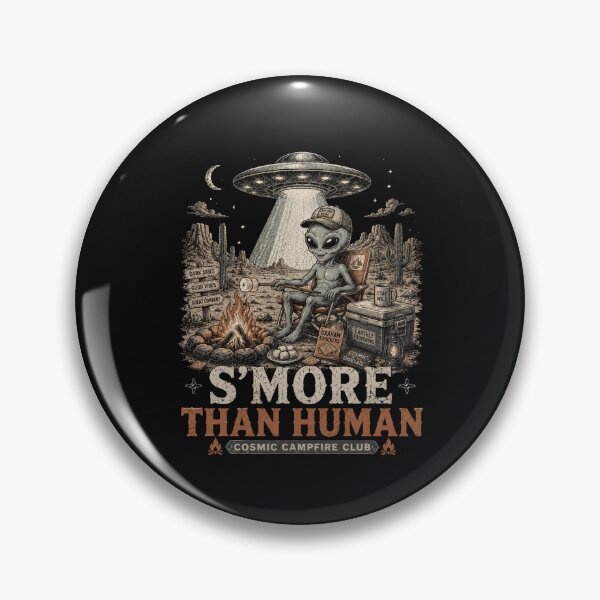 Item preview, S’More Than Human - Funny Alien Camping and Campfire Design designed and sold by BlackSector77.