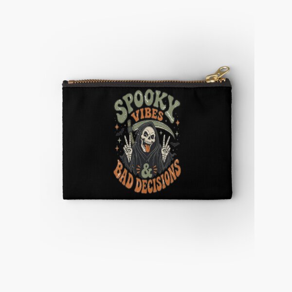 Item preview, Spooky Vibes and Bad Decisions Funny Grim Reaper Vintage Retro 70s designed and sold by ElkasDesign.
