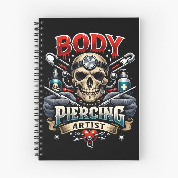 Item preview, Body Piercing Artist - Skull Tattoo Style Alternative Body designed and sold by SidTastic .