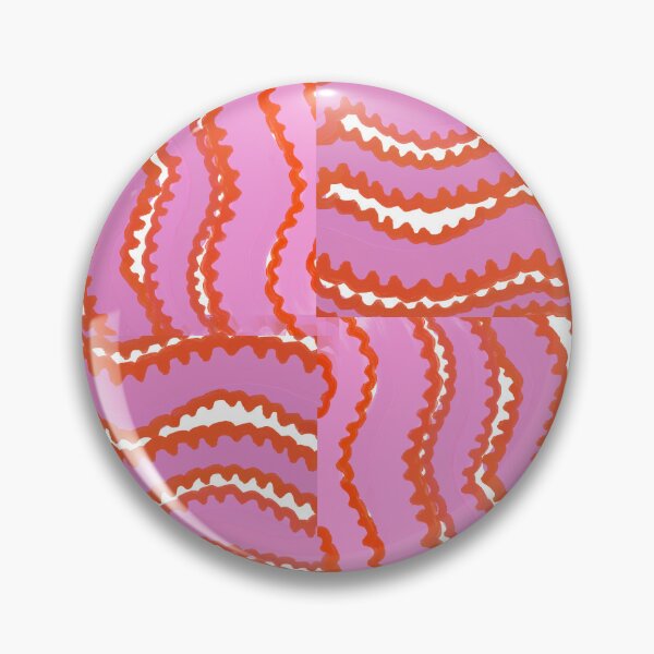 Item preview, Abstract Pattern, Seamless Pattern, Pink Background, Red Wavy Lines, Organic Shapes, Modern Abstract Art, Contemporary Pattern, Hand Drawn Pattern, Graphic Design, Surface Pattern Design designed and sold by MartaElezart.