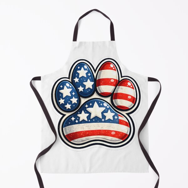 Item preview, Stars, Stripes & Pawprints – Patriotic Dog Paw USA 4th of July designed and sold by Bettybee00.