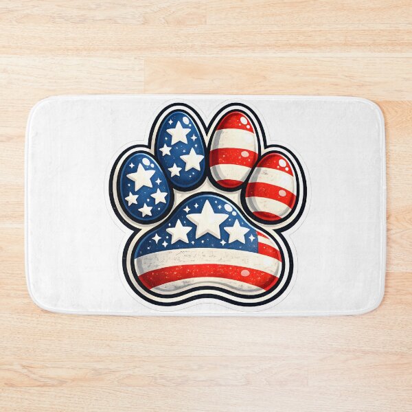 Item preview, Stars, Stripes & Pawprints – Patriotic Dog Paw USA 4th of July  designed and sold by Bettybee00.
