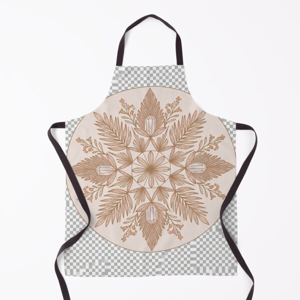 Item preview, Crystal Botanical Mandala Wall Art | Neutral Boho Sacred Geometry Decor designed and sold by GalleryPeak.