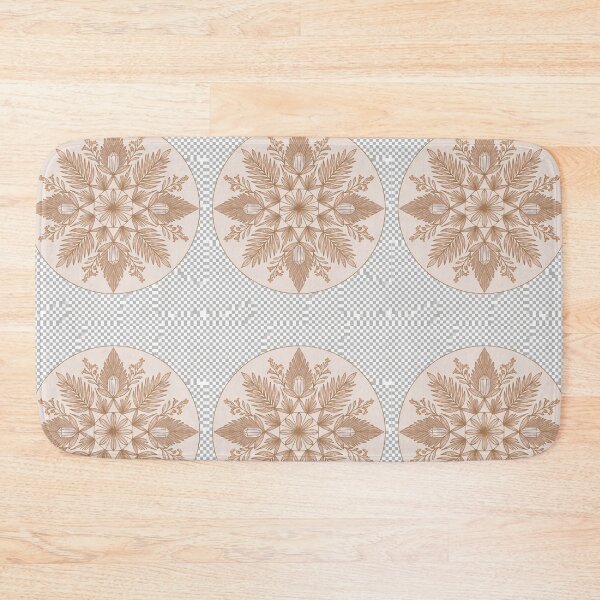 Item preview, Crystal Botanical Mandala Wall Art | Neutral Boho Sacred Geometry Decor designed and sold by GalleryPeak.