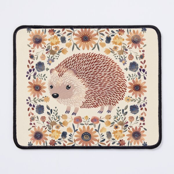 Item preview, Scandinavian Folk Art, Floral Hedgehog designed and sold by xiao xuans.