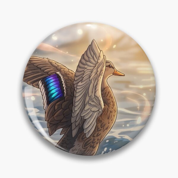 Item preview, Majestic Anime Mallard Duck at Sunrise designed and sold by henkephotoart.