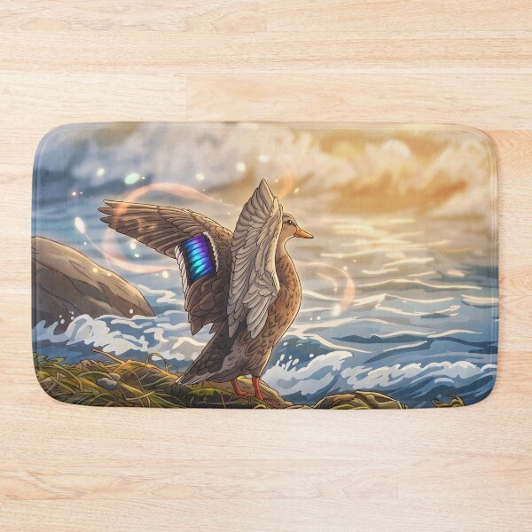 Item preview, Majestic Anime Mallard Duck at Sunrise designed and sold by henkephotoart.