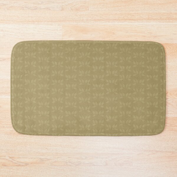 Item preview, Monochrom olive green Botanical Leaf Cottagecore Pattern designed and sold by Designs by christel_treiber.