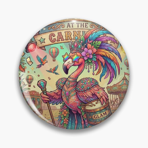 Item preview, Funny Flamingo Carnival Queen Tropical Festival Animal Lover Gift designed and sold by Im-Ara.